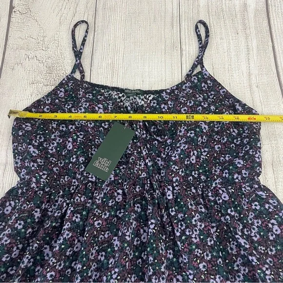 NWT WILD FABLE Women’s Floral Spaghetti Strap Casual Sundress Size Small - Picture 7 of 8